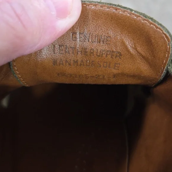 Gap Men's? Suede Leather Casual Dress Shoes Olive Green Laces Sz 9 EUC READ - Picture 3 of 10